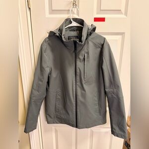 Mens Pendleton Full Zip Jacket With Hide Zip Away Hood